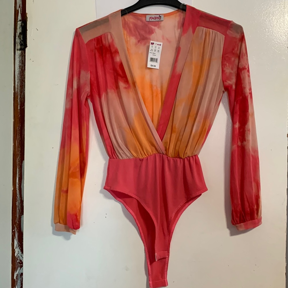 MadRag - Women’s / juniors sheer bodysuit  OS